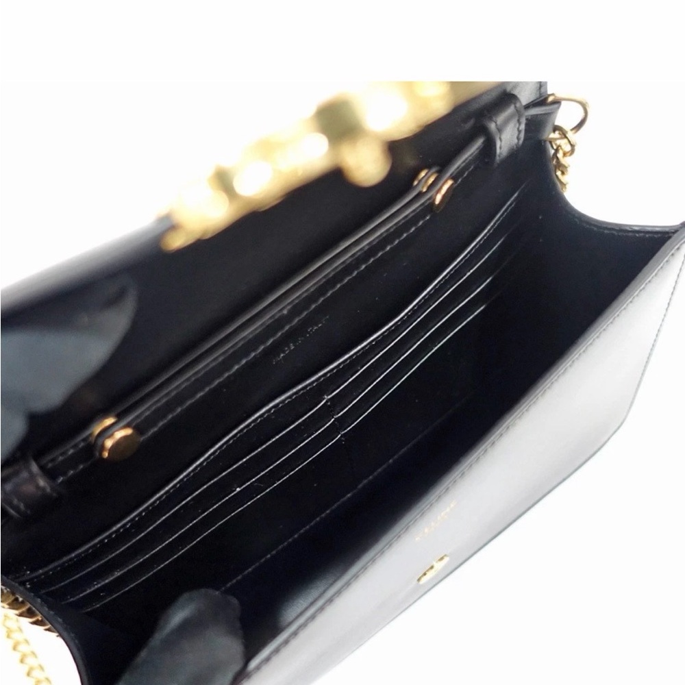 CELINE NWT Wallet on Chain Margo Black Triomphe - Picture 6 of 6